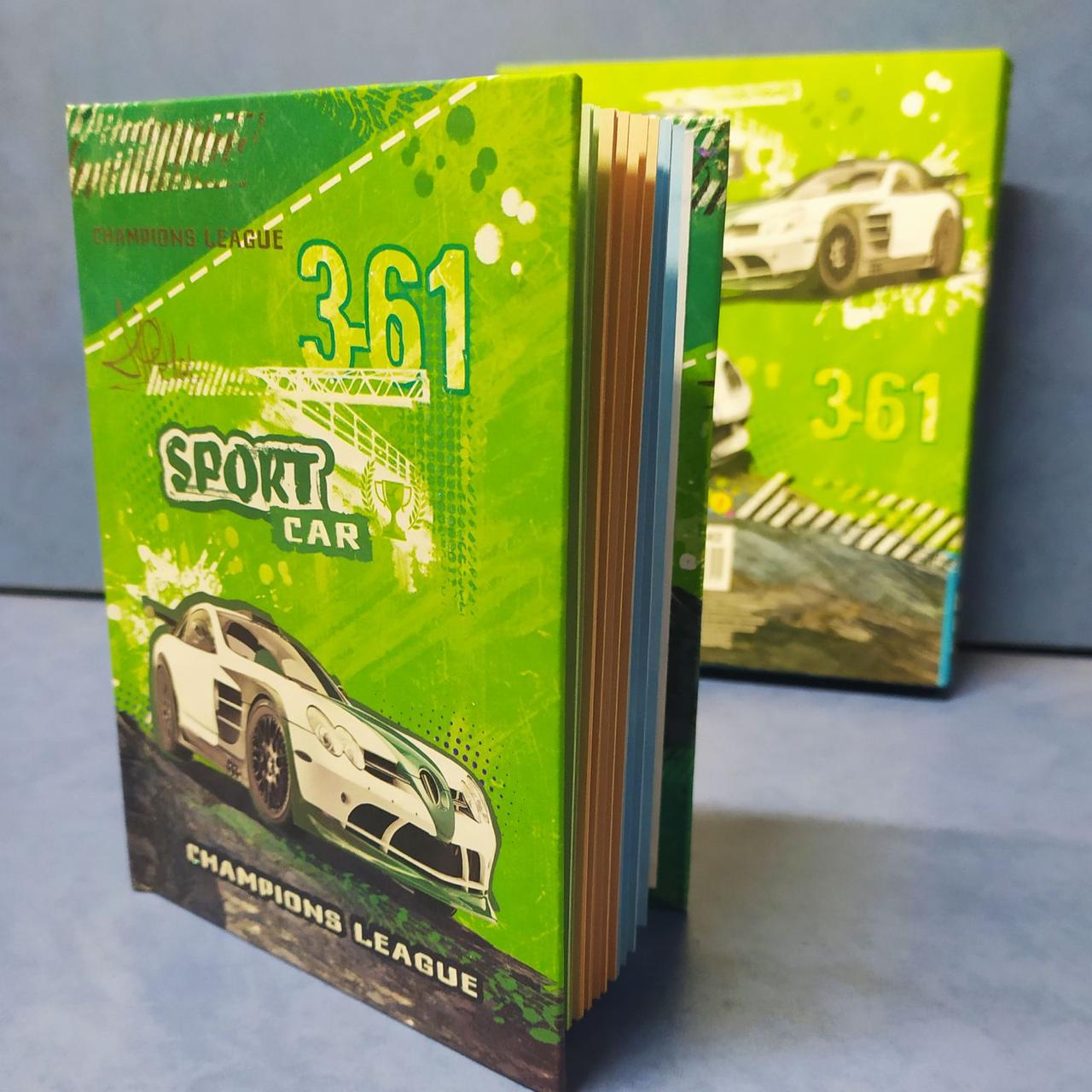 Блокнот A-6 No 6042 "Sport car" 60 л у тонкій коробці (13*11), фото 1