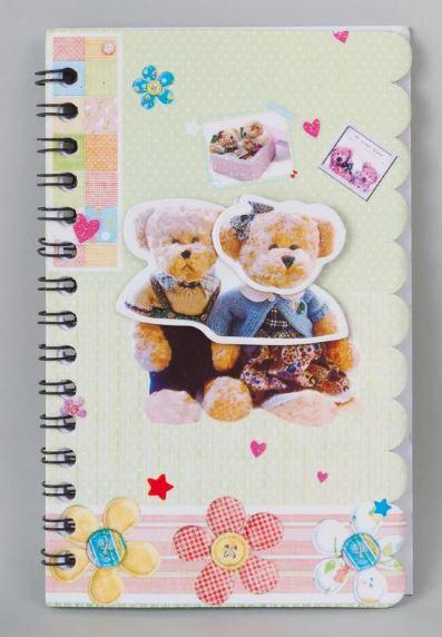 Блокнот на спір А5 "Аплікація" Х-150 Ведмедики, фото 1