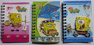 Блокнот на спір А7 "Аплікація" Х-136/137 Губка Боб