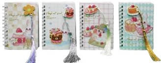 Блокнот на спір No 1137 "Смаченята" з пензликом,лінія 80 л, 8,4*11,5 см (20уп)