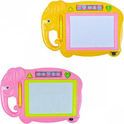 Дошка дитяча магнітна No209 "Слон" (17,5 см*12,5 см/32*22,5см) + 2 магніти, рахівниці