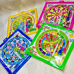 Дошка дитяча магнітно-маркерна No 902 F + магн. дартц з обр.ст.+ маркер 22,5*22,5см