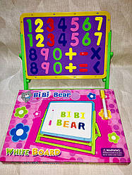 Дошка дитяча магнітно-маркерна NoDZ-802B/DZ-802E + сухий.стир.марк +букви та цифри магн