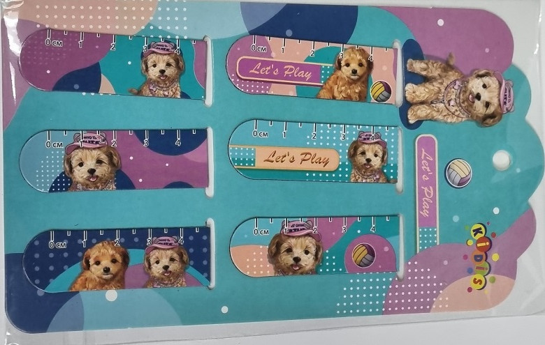 Закладка з магнітом 13105 "Lets Play" 6 шт. на картах. планшета, фото 1