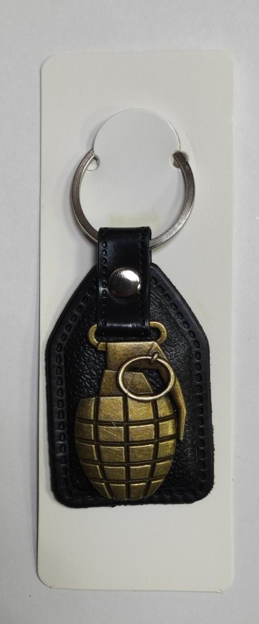 Брелок No 1520-1 "Граната" метал 6*4 см / уп-12шт, фото 1