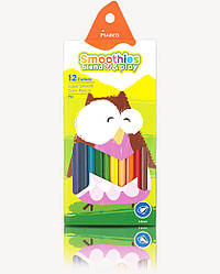 Олівці Smoothies 12цв. No2150ST-12CB "MARCO" (трикут.) 3,3 мм (уп12120)