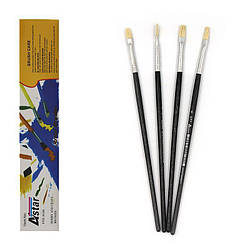 Пензель щетина No 4 577-04 "Astar" плоский, уп-12шт