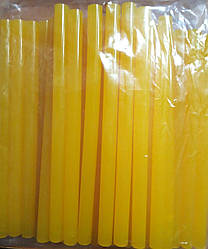 Клей сухий 1224 для термо пістолета, ЖІЛТИЙ 1,1 см 18 см, 1 кг