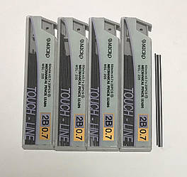 Грифель 0.7 мм для хутра. Олівці 205-2В-07 (2B)