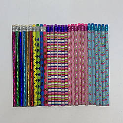 Олівці прості. з гум NoHB-010 "Пазли"