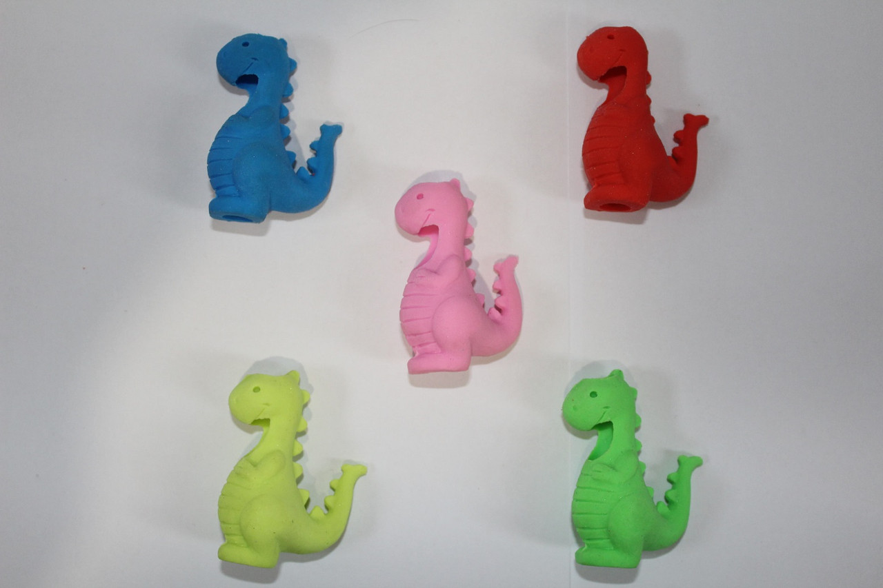 Гумка L3721-3 на олівець "Динозавр" у банці уп-36 шт., фото 1