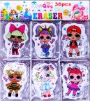 Гумка №305 "ЛОЛ" 6 см 36уп, фото 1