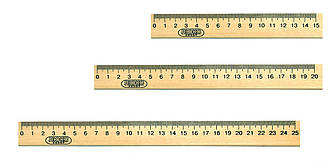 Лінійка дер.30см "ЛЮКС КОЛОР" (Шовкографія) арт.ЛДш30