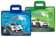 Папка-портф із пластик. руч. No7171 "Sport car" 30*34 см, 340 мікр