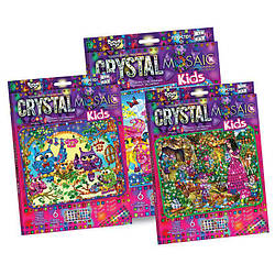 Мозаїка-наліпалка "CRYSTAL MOSAIC KIDS" CRMk-01-01,02,03,04...10 (РУС)