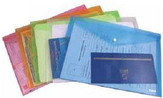 Папка-конверт А4 "Прозора" на кнопці Р5512 mix5