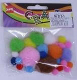 Набір деталей для творчості 272-6 "М'які кульки" кольорові, мікс розмірів
