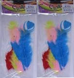 Набір деталей для творчості 272-8 "Пер'я" кольорові, мікс
