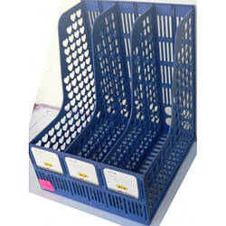 Лоток пластик для паперу (3-й вертикальний) No A618 ЧОРНИЙ/СИНІЙ/СІРИЙ