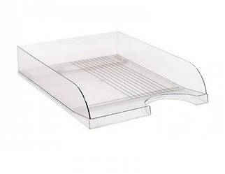 Лоток пластик для паперу горизонтальний NoЛГ-04 прозорий