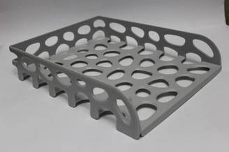 Лоток пластик. горизонтальний "Сірий світлий" 31*24,5 см (уп10) 20103