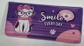 Пенал сум. 1 відд. силікон No13099 Smile