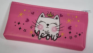 Пенал сум. 1 відд. силікон No13100 Meow