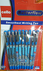 Ручка Cello "Butterflow" DSCN3186 масл. cин 10уп / 100бл