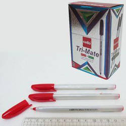 Ручка Cello "Tri-mate" 1779-RD красн. (BL1M50) масл. 1.0 мм India/50уп, 100000бл