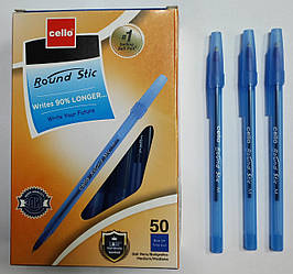Ручка Cello (BIG Round Stic АНАЛОГ) CL2218-50 масл. син уп-50шт.
