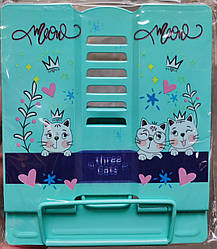 Підставка для книг суцільнометал. 13117 "Three Cats" Kidis (18*15cm)