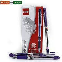 Ручка Cello-2 "Maxriter" 4 км. (червона) 727 + дод. ручка, син.блістер/10уп,600бл