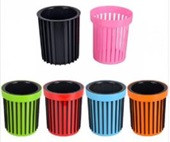 Підставка для ручок пластик 2в1 No9001 "Кругла" 8,6х10,5 см&785;(12уп), фото 1