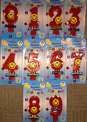 Свічки цифри (в торт) No M082 "Смайли" 5