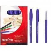 Ручка кулькова Radius — Face-Pen (уп-50) фіолетові