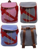 Ранець тканевый 234 "Якорь" 33*27*16см,3цв.