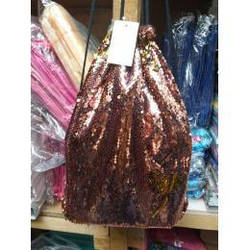 Сумка д/смінки з паєтками KD No 13627 нейлон спина "Золото" 42*34 см