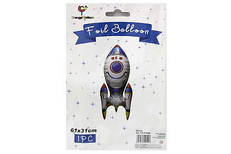 Кулька фольгована 3D YY-F1024 РАКЕТА 61*30см