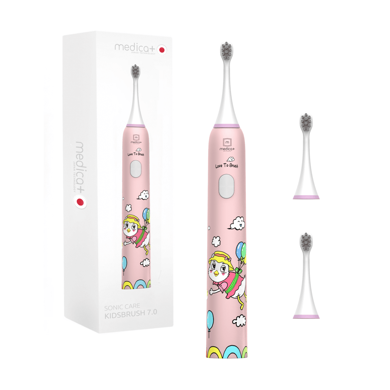 Ультразвукова зубна щітка для дітей Medica+ KidsBrush 7.0 Pink