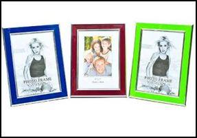 Фоторамка пластикова NoPJ27-57 (13*18) червоне дерево, синій, салатовий, фарбований-пластик, фото 1