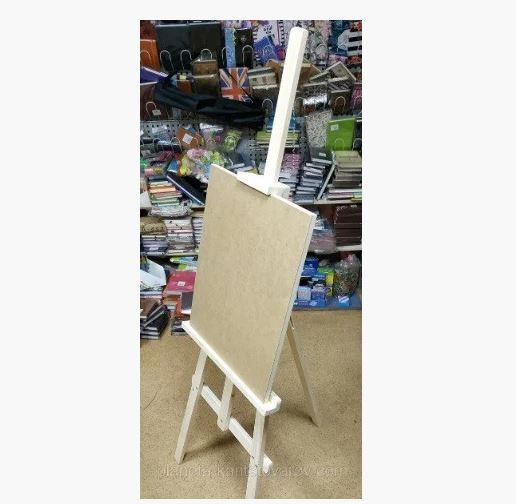 Мольберт студійний No М47м (h мольб. 143см, max h полотна 100см) бук +планшет 40*50, фото 1