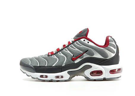 Чоловічі Кросівки Nike Air Max TN Plus Grey Silver Red / Найк Аїр Макс ТН Плюс Сірі із Сріблястим та Червоним, фото 1