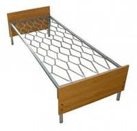 Кровать одноярусная с деревянной спинкой ( дсп) опт и розница, кровати медицинские для пациентов
