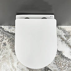 Підвісний унітаз VBI VULCANO WHITE GOLD EDGE, фото 6