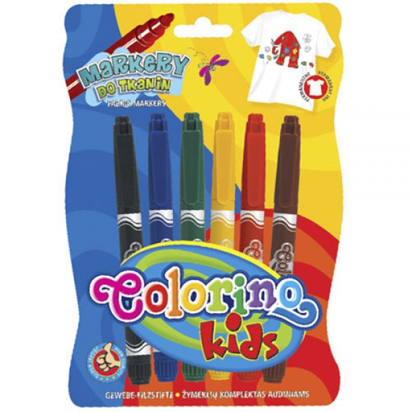 Маркери для тканини Colorino Kids
