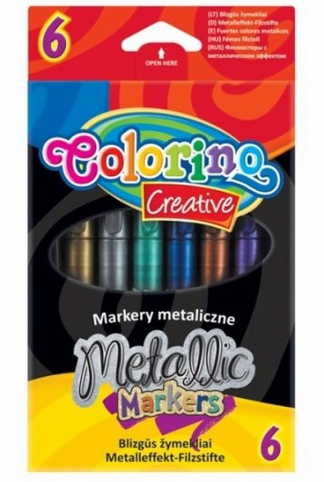 Маркери Colorino Kids металізовані