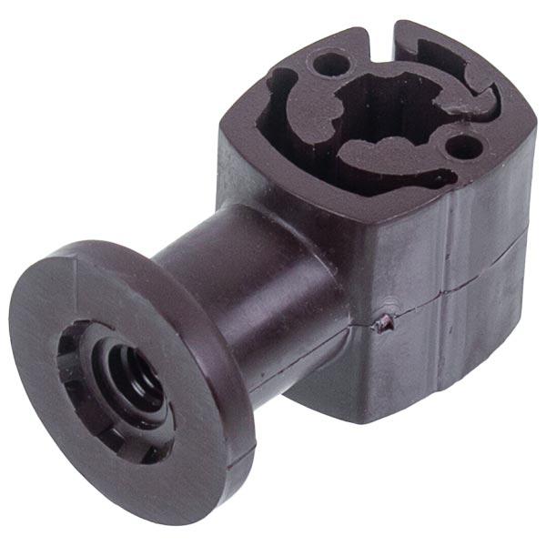 Тримач дроту пластиковий M6 01/6 PL B коричневий, фото 1