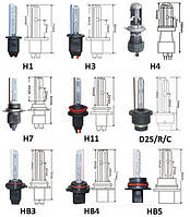 Лампа ксеноновая Н3, Н4, Н7, Н11, Н27, НВ3, НВ4. Комплект 2шт