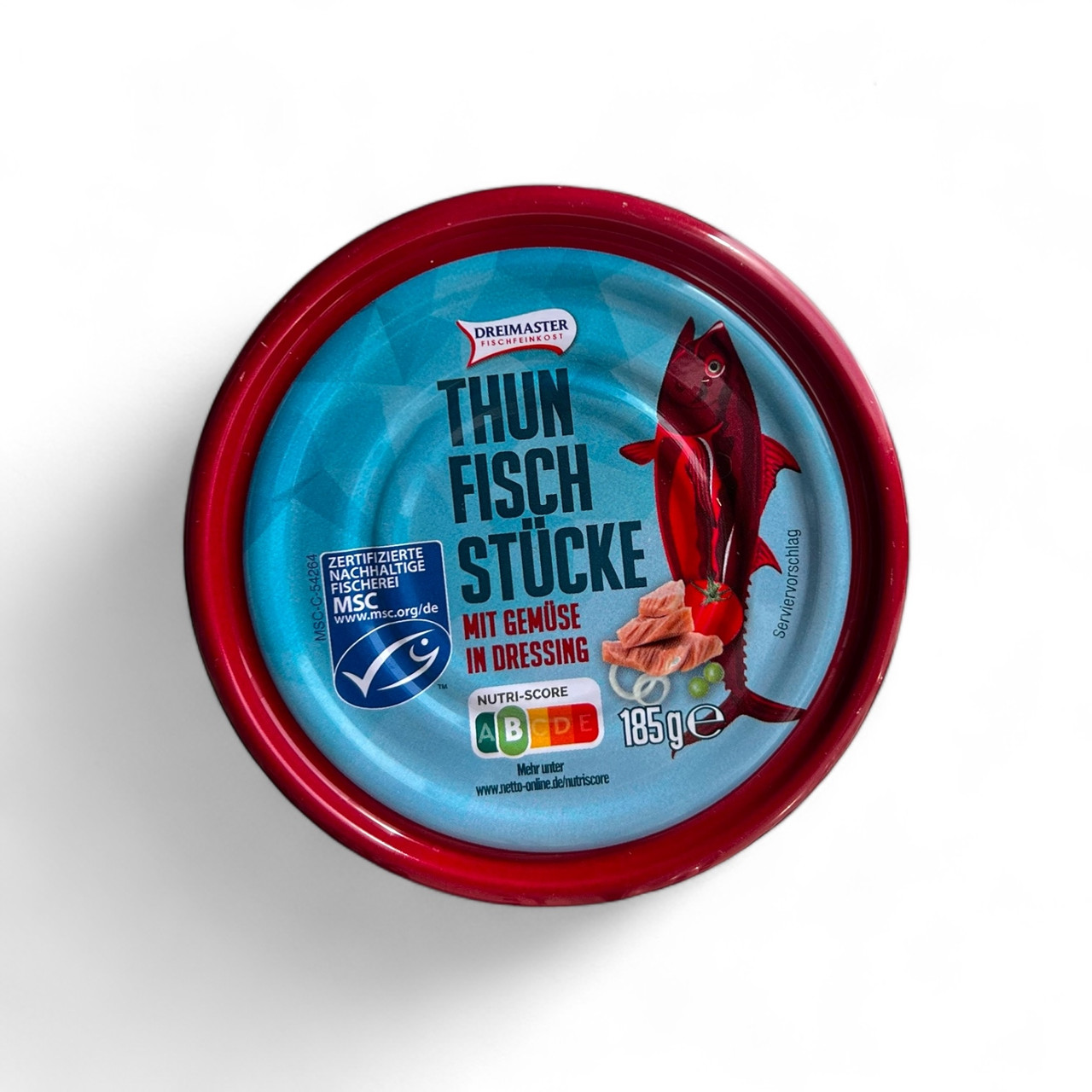 Тунець рожевий філе Dreimaster Thunfisch Filets, у томаті 185 г., фото 1