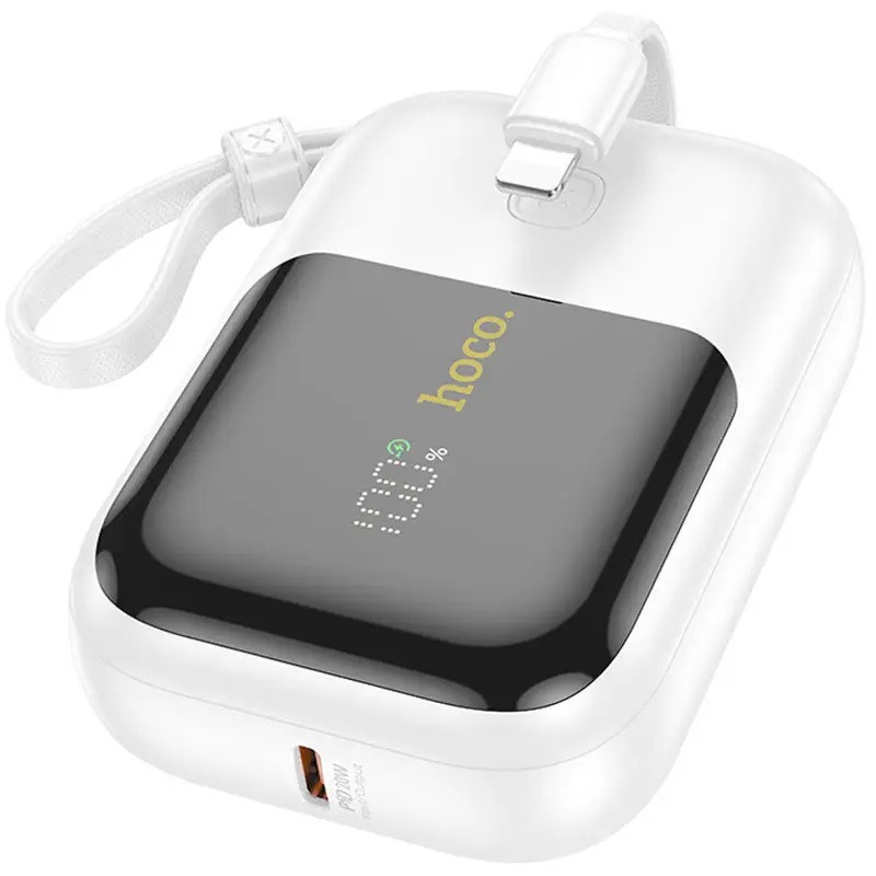 Повербанк Hoco Q20 Fountain 22.5W+PD22W 10000 mAh White